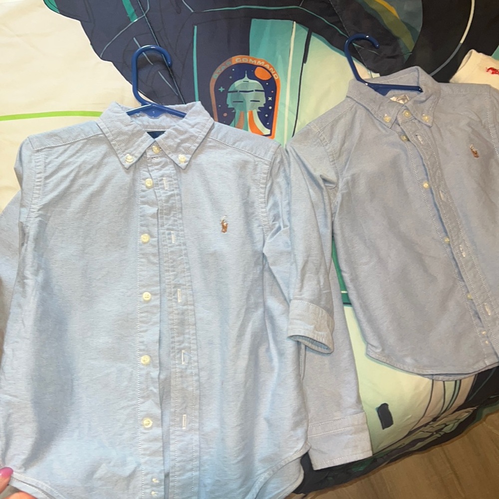 Ralph Lauren boys blue shirts